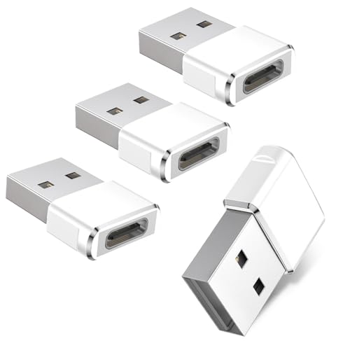 BASESAILOR Adapter USB auf USB C, 4 Stück, Typ C Buchse auf USB A Stecker, Konvertierung, Ladegerät für iPhone 12 13 14 15 16 Pro Max Mini, iPad Air 4 5, Mini 6, AirPods 3, Galaxy S24 S23 S22 A54 A53, BASESAILOR Adapter USB auf USB C, 4 Stück, Typ C Buchse auf USB A Stecker, Konvertierung, Ladegerät für iPhone 12 13 14 15 16 Pro Max Mini, iPad Air 4 5, Mini 6, AirPods 3, Galaxy S24 S23 S22 A54 A53, von Basesailor
