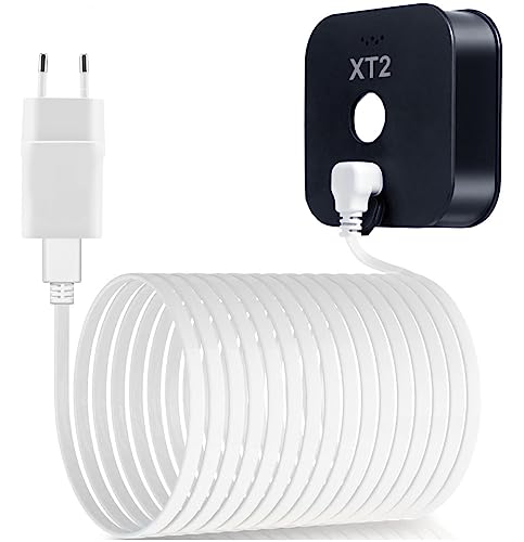 Basesailor 9M Blink XT XT2 Ladekabel mit Ladegerät,Wandadapter Stromversorgung Rechtwinkligen 90 Grad Micro USB Flach Kabel,Wasserdichtes Netzteil Stromkabel für Blink XT XT2 Indoor Outdoor 3th Kamera von Basesailor