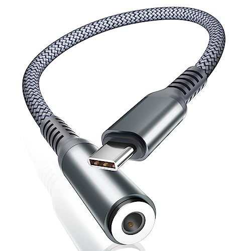 Basesailor USB C auf 3.5mm Klinke Adapter,Typ C auf 3.5mm Buchse Audio Kopfhörer Aux Converter mit DAC Chip für iPad Pro Air Mini,iPhone Max,Samsung Galaxy S23 S22 Plus Ultra A90 A71 A53,Tab S9 S8,15 von Basesailor