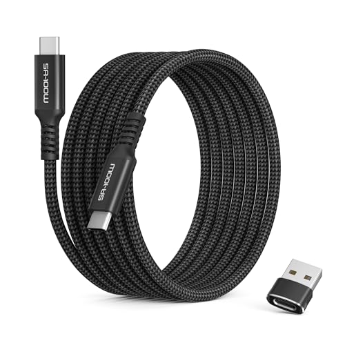 Basesailor USB C auf Typ C 100W Kabel 4.5M mit USB A Adapter,Schnellladekabel PD Ladekabel für MacBook Mac Air 4 5,iPad 10 Pro 12.9 Mini 6,Samsung Galaxy S23 S24 S25 Note 20 FE Plus Ultra,Tab S8 A90 von Basesailor
