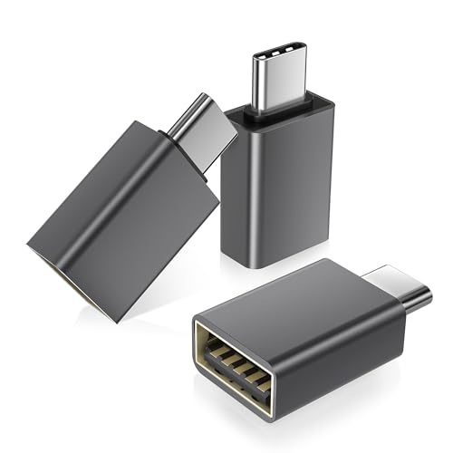 Basesailor USB C auf USB Adapter 3-Pack,Thunderbolt 4 5 USBC Stecker zu USB Buchse OTG Adapter,Typ A Stick Konverter Zubehör für Apple MacBook Pro Air,iPhone 16 16e 15 Max,iPad,Samsung Galaxy S24 S25 von Basesailor
