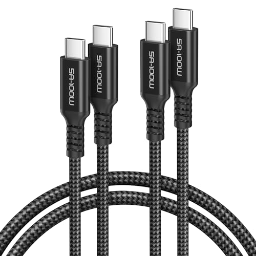 Basesailor Schnellladekabel für iPad Mini 7, USB C zu Typ C 100W Kabel 2M 2Pack,PD Ladekabel für MacBook Pro Mac Air 5,iPad Pro 11 12.9 2024,Samsung Galaxy S20 Plus Ultra Z Fold Flip,iPhone 16 15 Max von Basesailor