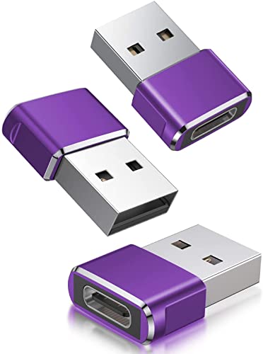 Basesailor USB auf USB C Adapter 3 Stück,A Stecker zu Typ C Buchse Ladegerät Ladekabel Konverter für iPhone 16 15 14 Mini Pro Max,Airpods,iPad 10,Samsung Galaxy Note 20 S20 Plus S21 Ultra A13 A33 A53 von Basesailor