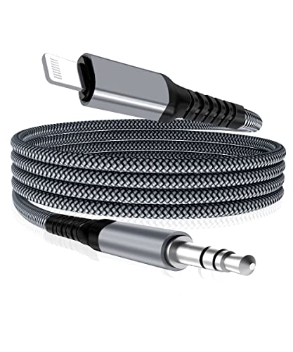 Lightning Klinke Kabel 1.8M, Aux Kabel iPhone [Apple MFi-zertifiziert], Auto 3.5MM Kopfhörer Audio Kabel für iPhone 14 13 12 11 Pro Max Mini 2022 2021, XR, XS, X, 9 SE,7 8 9 Plus, AirPod Pro 2, iPad 9 von Basesailor