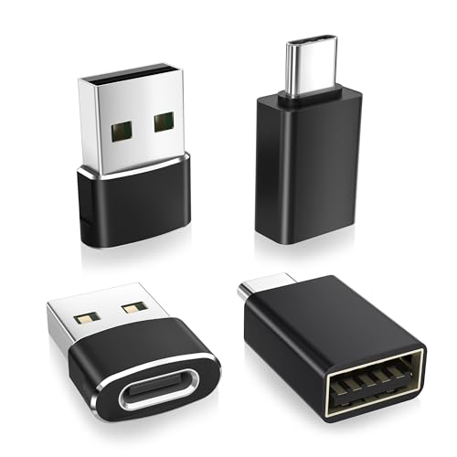 ipad Mini 7 USB C Adapter 4 Stück,Typ C Buchse zu USB A Stecker Ladekabel Thunderbolt 4 OTG Konverter für Apple MacBook,iPhone 16 15 14 13 12 11 Plus Pro Max Mini,iWatch 10 9 8,ipad Air,Airpods,iMac von Basesailor