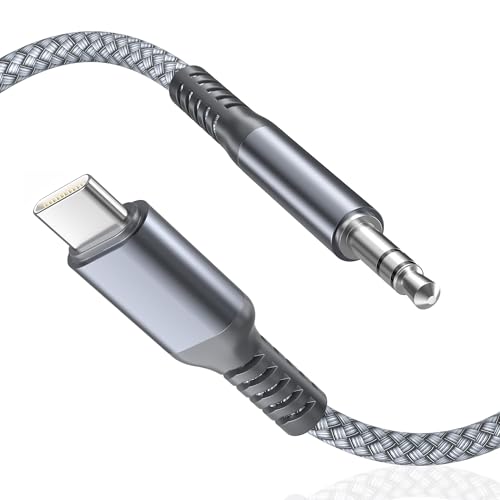 USB C Aux Kabel 2M,Typ C auf 3,5mm Stecker Klinke Audio Adapter für Kopfhörer,Samsung Galaxy A53 A54 A42 S23 S22 Plus Ultra Note 10 20 A90 A72 Fold 4 Z Flip,iPad Pro 11 Air 4 Mini 6 2021,iPhone Max,15 von Basesailor