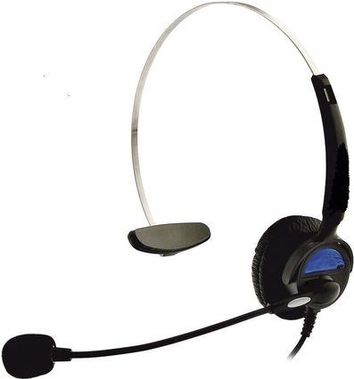 BASETech KJ-97 Kopfhörer Kabelgebunden Ohrbügel Büro/Callcenter Schwarz (BT-923686) von Basetech