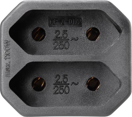 Basetech 1595909 ück Steckdosen-Verteiler Schwarz Basetech 1595909 ück Steckdosen-Verteiler Schwarz von Basetech