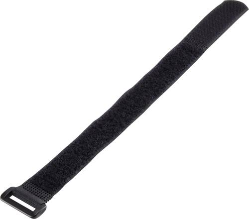 Basetech 98001c373 Klettband mit Gurt Haft- und Flauschteil (L x B) 300mm x 20mm Schwarz von Basetech