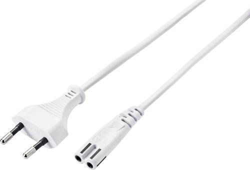 Basetech BT-2336883 Strom Netzkabel Weiß 5.00m von Basetech