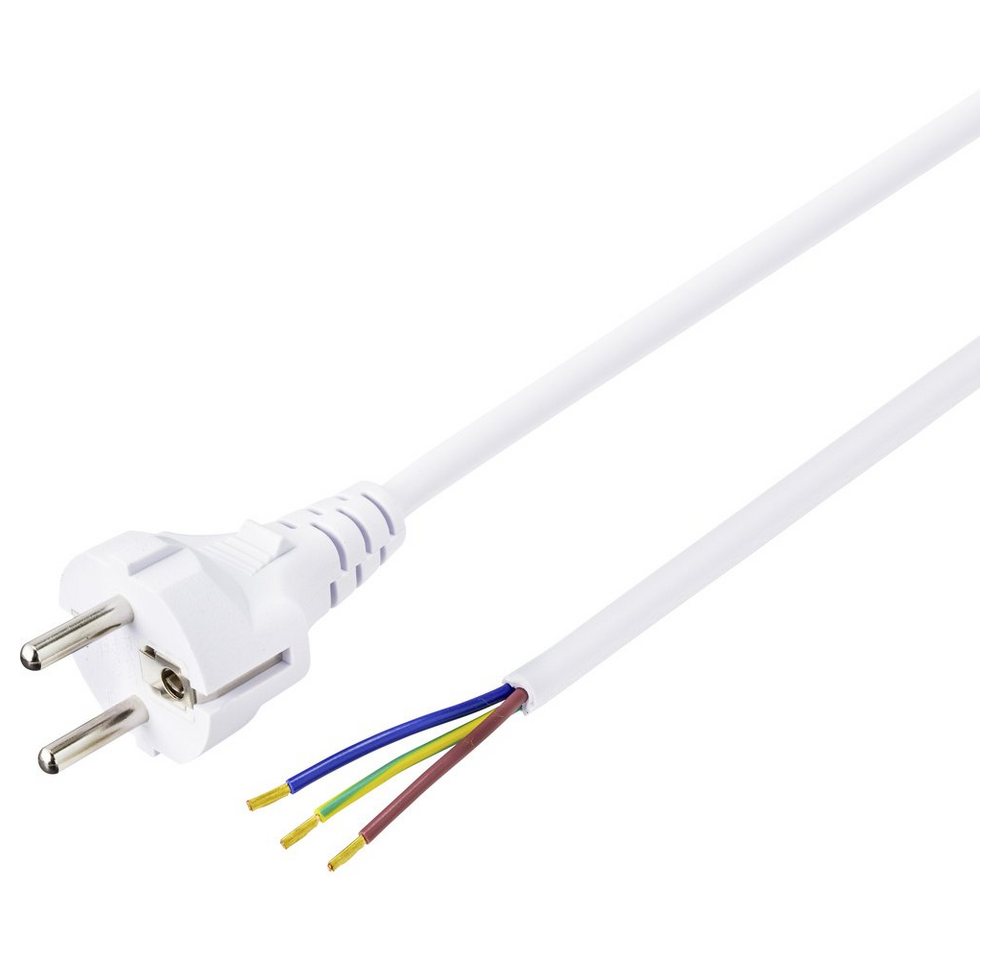 Basetech Basetech BT-2300326 Strom Anschlusskabel Weiß 1.50 m Elektro-Kabel, (150.00 cm) von Basetech