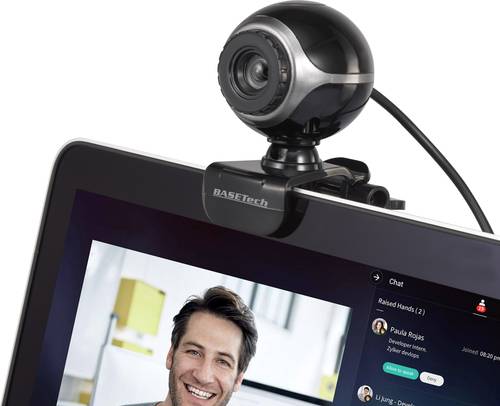 Basetech Classic BS-WC-01 Webcam 640 x 480 Pixel Klemm-Halterung von Basetech