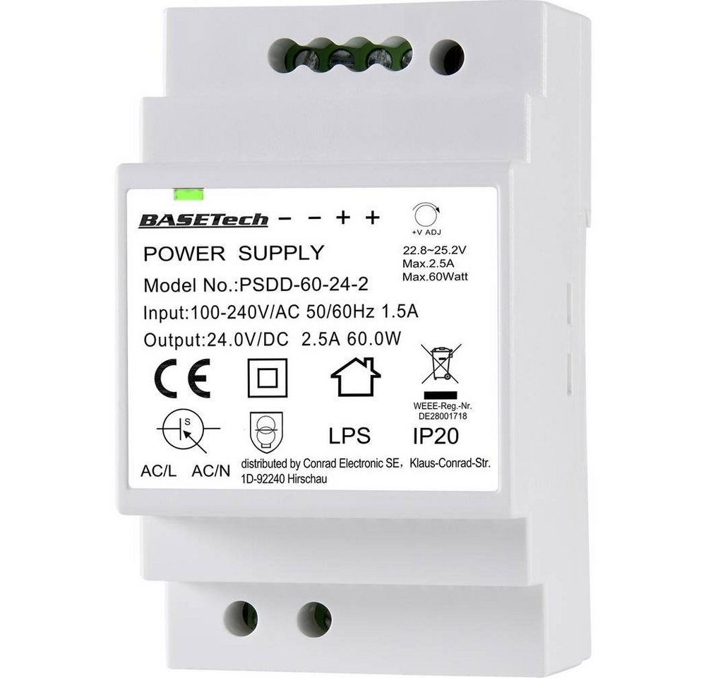 Basetech DIN Rail Netzteil Hutschienen-Netzteil von Basetech