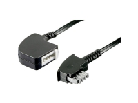 Basetech Fax Verlängerungskabel [1x TAE-N-Stecker - 1x TAE-N-Kupplung] 15.00 m Schwarz (BT-1602139) von Basetech