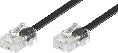 Basetech ISDN Anschlusskabel [1x RJ45-Stecker 8p4c - 1x RJ45-Stecker 8p4c] 15.00 m Schwarz (BT-1602135) von Basetech