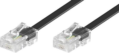 Basetech ISDN Anschlusskabel [1x RJ45-Stecker 8p4c - 1x RJ45-Stecker 8p4c] 15.00m Schwarz von Basetech