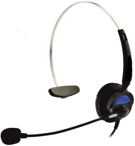 Basetech KJ-97 Telefon On Ear Headset kabelgebunden Mono Schwarz von Basetech