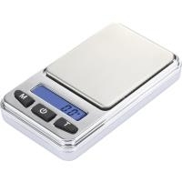 Basetech SJS-60008 Taschenwaage Wägebereich (max.) 200 g Ablesbarkeit 0.01 g batteriebetrieben Silber von Basetech