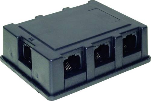 Basetech Western Y-Adapter [1x RJ45-Buchse 8p4c - 6x RJ45-Buchse 8p4c] Schwarz von Basetech