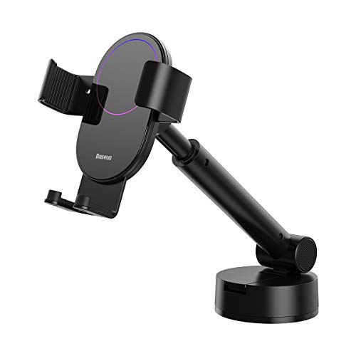 Baseus Simplism Gravity, Auto/Auto-Handyhalterung in Schwarz - Lila, 360 Grad drehbar, passend für alle Geräte, (Oben Typ Torpido) von Baseus