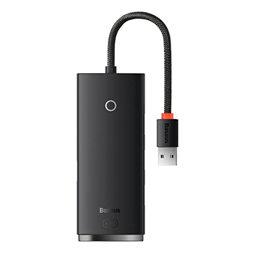 BASEUS HUB Lite Series 4-in-1 Adapter (USB-A to 4xUSB-A 3.0) Cable 0.25m, Black (WKQX030001) von Baseus