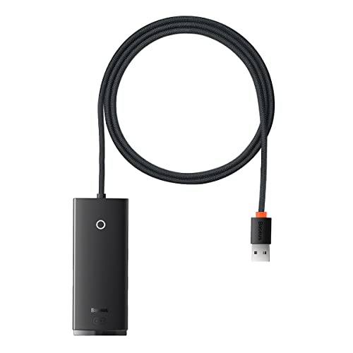 BASEUS HUB Lite Series Adapter (USB-A to 4xUSB-A 3.0 5Gb/s) Black (WKQX030101) von Baseus