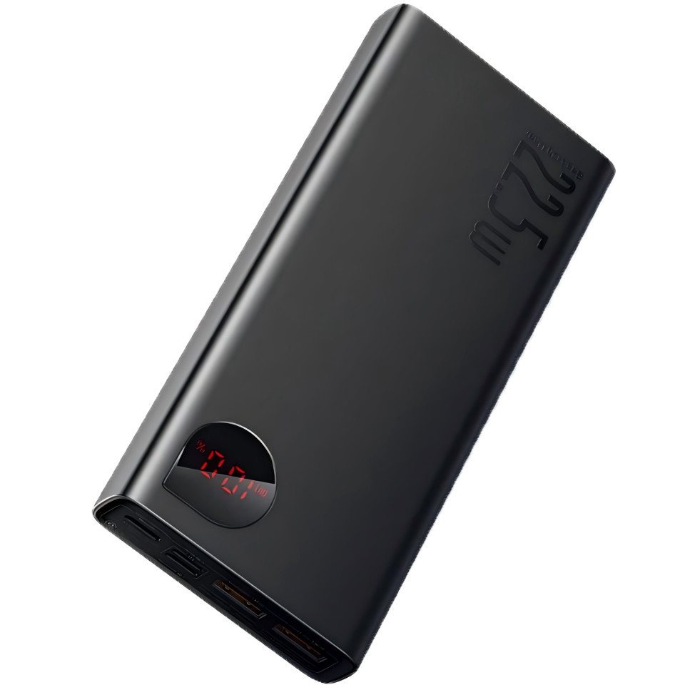 Baseus 20000mAh, 22.5W PD 3.0 QC4.0 Fast Charge USB C Externer Akku, Powerbank, Dreifach-Ausgangsnetzteil mit LED-Anzeige für iPhone, Samsung, etc Baseus 20000mAh, 22.5W PD 3.0 QC4.0 Fast Charge USB C Externer Akku, Powerbank, Dreifach-Ausgangsnetzteil mit LED-Anzeige für iPhone, Samsung, etc von Baseus