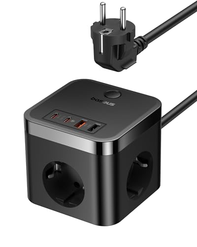 Baseus 30W Steckdosenwürfel, USB C Steckdosenleiste GaN5 USB C Ladegerät 3-Fach Steckdose mit Schalter, Tragbar PD-Ladegerät für MacBook, iPad, iPhone 16/15, Galaxy S25 Ultra, Zuhause, Büro, Reisen Baseus 30W Steckdosenwürfel, USB C Steckdosenleiste GaN5 USB C Ladegerät 3-Fach Steckdose mit Schalter, Tragbar PD-Ladegerät für MacBook, iPad, iPhone 16/15, Galaxy S25 Ultra, Zuhause, Büro, Reisen von Baseus
