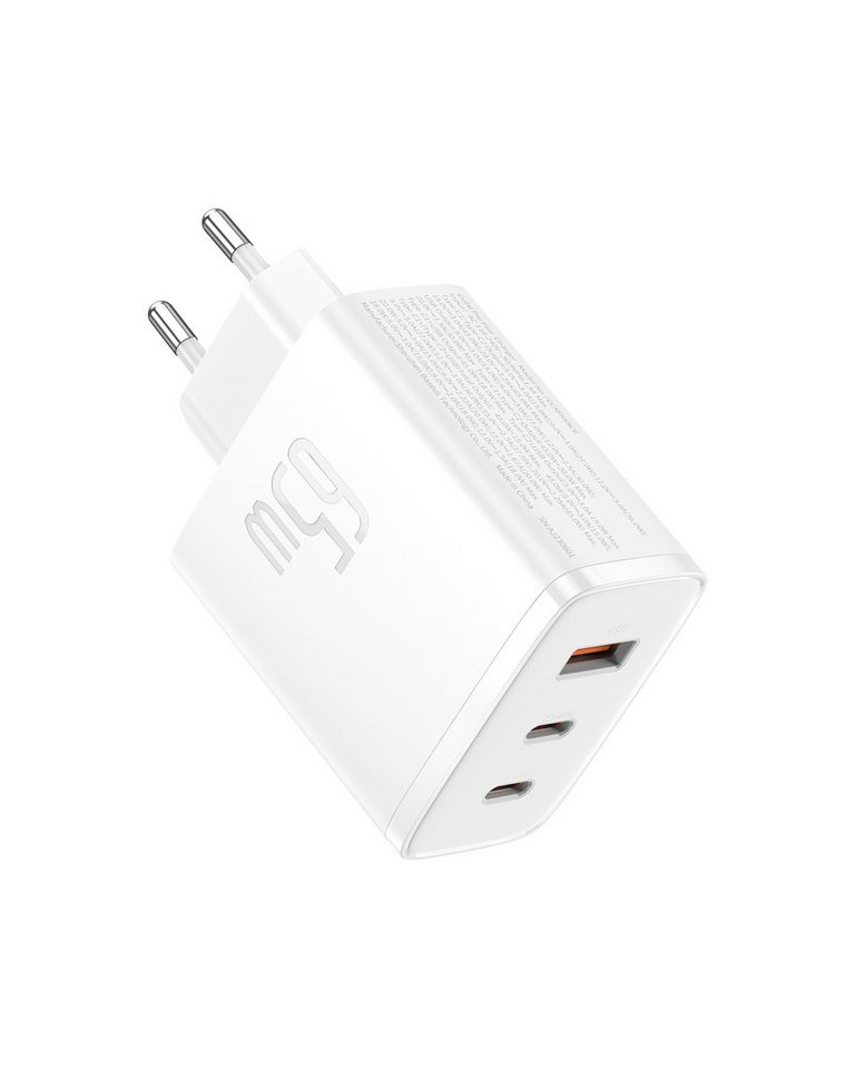 Baseus 65 Watt USB C Power Adapter PD Ladegerät mit PPS, USB-Ladegerät (GaN Schnellladegerät, Kompatibel mit MacBook Pro/Air, iPhone und mehr) von Baseus