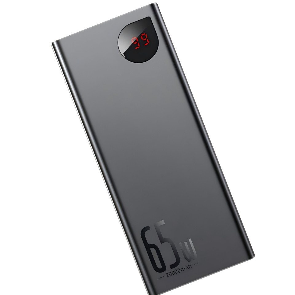 Baseus 65W 20000mAh Powerbank Schnelles Aufladen USB C, Powerbank, 4-Port PD3.0 Externer Akku für MacBook iPad iPhone Mini Samsung etc Baseus 65W 20000mAh Powerbank Schnelles Aufladen USB C, Powerbank, 4-Port PD3.0 Externer Akku für MacBook iPad iPhone Mini Samsung etc von Baseus
