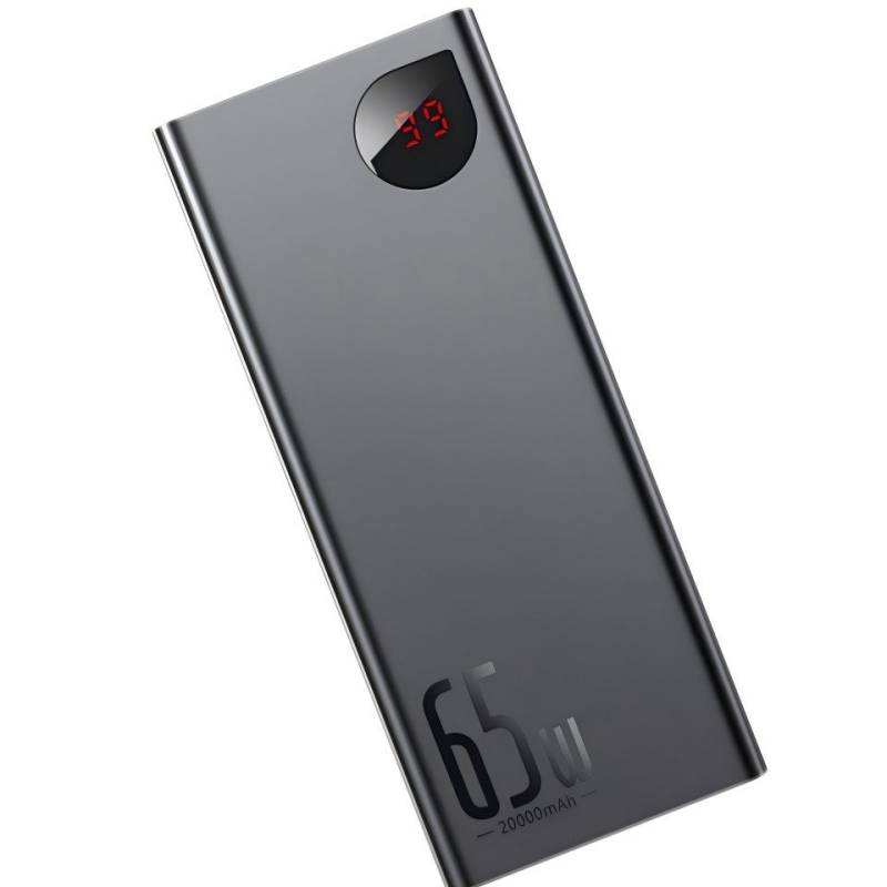 Baseus 65W 20000mAh Powerbank Schnelles Aufladen USB C, Powerbank, 4-Port PD3.0 Externer Akku für MacBook iPad iPhone Mini Samsung etc von Baseus