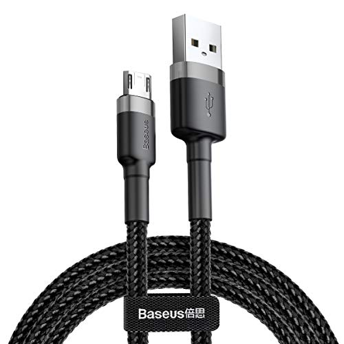 Baseus Cafule MicroUSB Kabel CAMKLF-CG1-2m - Grau/Schwarz Baseus Cafule MicroUSB Kabel CAMKLF-CG1-2m - Grau/Schwarz von Baseus