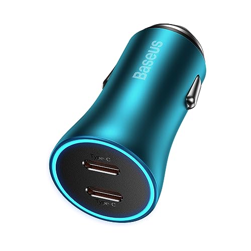 Baseus Car Charger Golden Contactor Pro Fast Charger C+C 40W Blue (CGJP000003) von Baseus