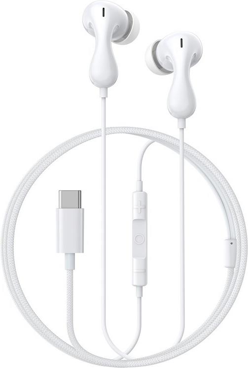 Baseus Encok CZ20 Kopfhörer Kabelgebunden im Ohr Anrufe/Musik USB Typ-C Weiß (A00171400213-00) von Baseus