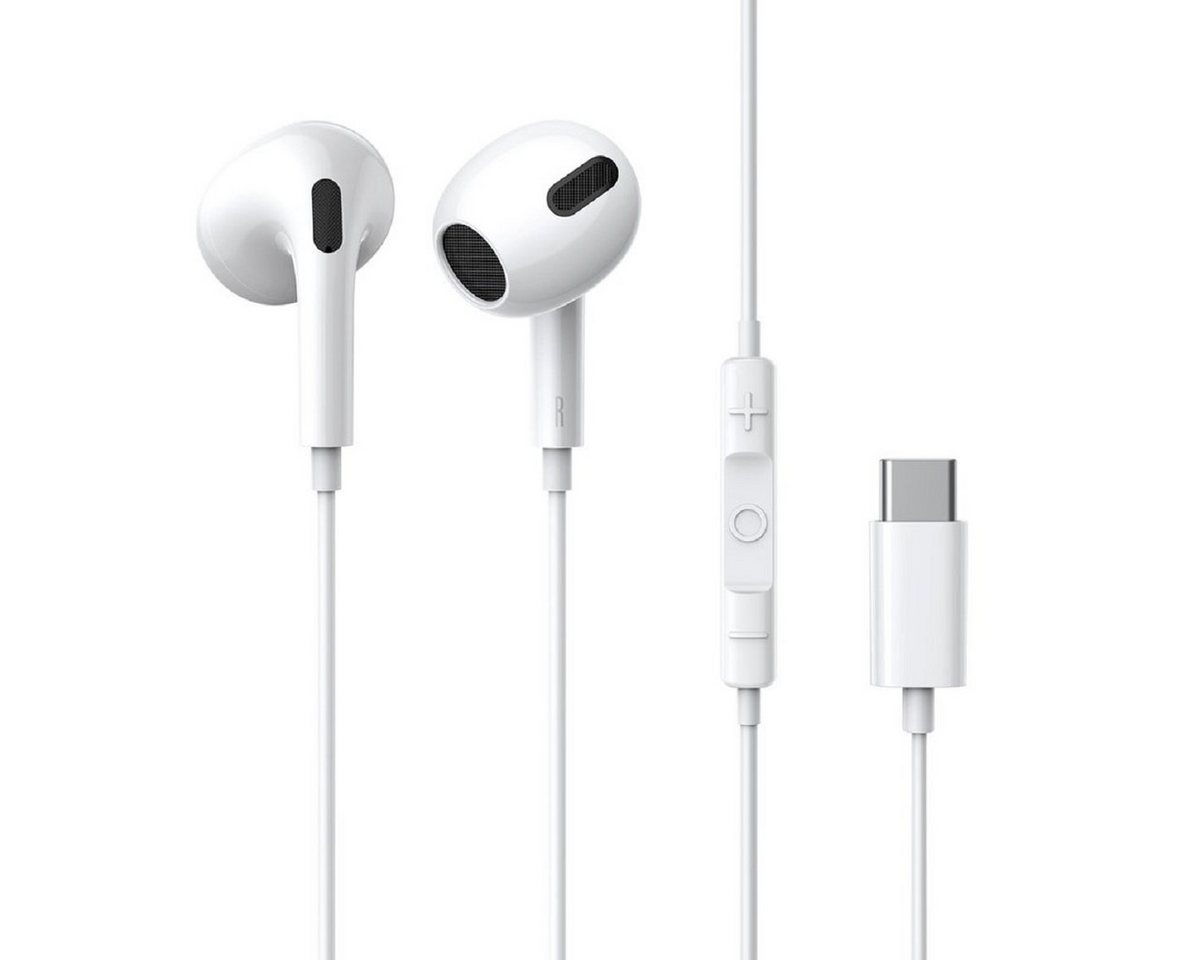 Baseus Encok c17 kabelgebundener Kopfhörer mit USB-Typ-C-Mikrofon In-Ear-Kopfhörer (Kabelgebunden, In-Ear-Kopfhörer, integrierte Steuerung für Anrfe und Musik, Kabellänge: 1,1 m, mit ergonomischem Design) von Baseus