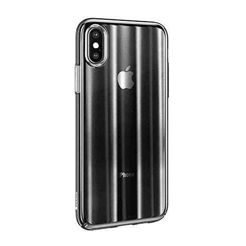 Baseus Fall kompatibel mit iPhone X/XS/XR/XS MAX Aurora - Berührungsschutz Enduring Autoabsturzsicherung mit Einem Gradienten Design Luxus chameleonic (iPhone X/XS, Schwarz,) von Baseus