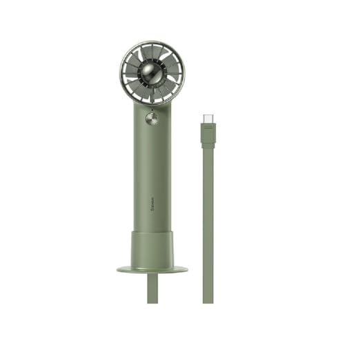 Baseus Flyer Turbine tragbarer Handventilator + USB-C-Kabel (grün) von Baseus