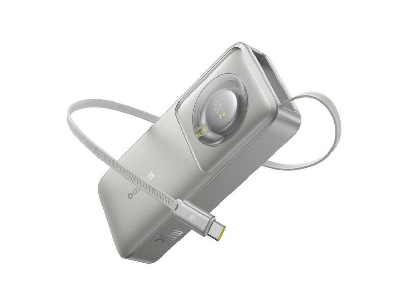 Baseus Free2Pull 10000 mAh 30 W Powerbank mit einziehbarem USB-C-Kabel Powerbank von Baseus