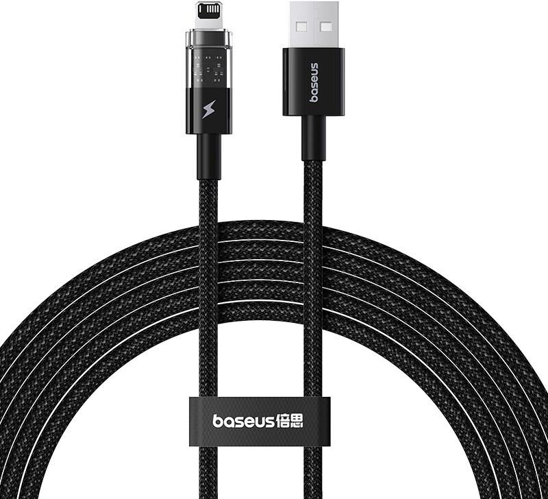 Baseus Gem USB zu IP 2.4A Schnellladekabel 2 m Schwarz (P10373003111-01) von Baseus