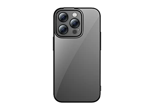 Baseus Glitzer Transparent Hülle und gehärtetes Glas Set für iPhone 14 Pro (schwarz) von Baseus