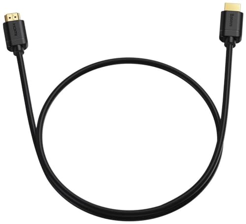 Baseus High Definition, Bildübertragungskabel, schwarz, 2m, Kabelverbinder: HDMI & HDMI, Projektionskabel von Baseus