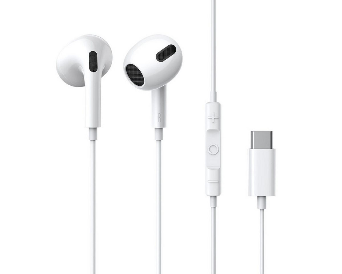 Baseus In-Ear-Kopfhörer mit Mikrofon kabelgebunden USB-Typ-C-weiß In-Ear-Kopfhörer Baseus In-Ear-Kopfhörer mit Mikrofon kabelgebunden USB-Typ-C-weiß In-Ear-Kopfhörer von Baseus
