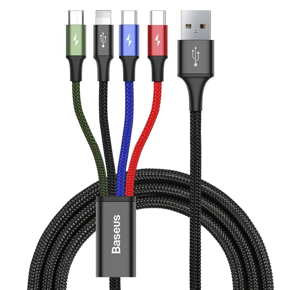 Baseus Kabel USB Kabel 4in1 iPhone / 2x USB Typ C / Micro USB Kabel 3.5A USB-Kabel von Baseus