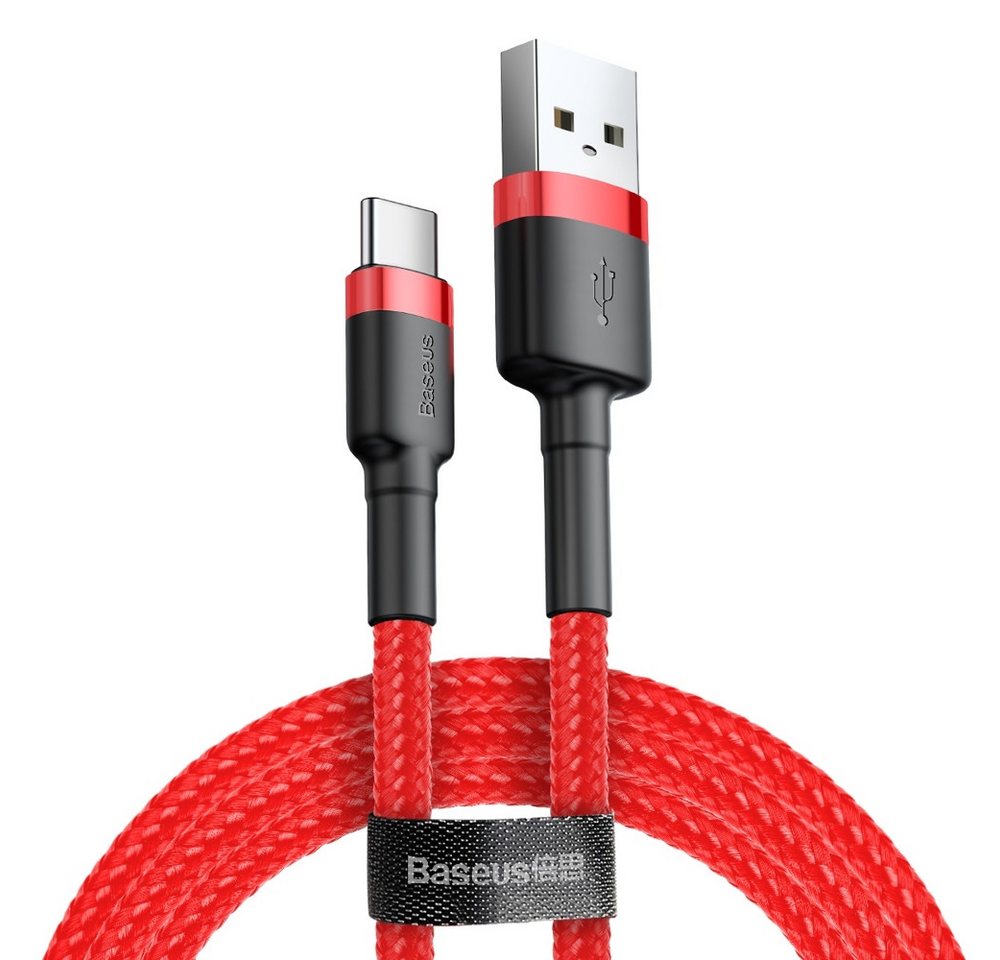 Baseus Kabel mit Nylon geflochtenes Ladekabel USB / USB-C QC3.0 2A 2M USB-Ladegerät von Baseus