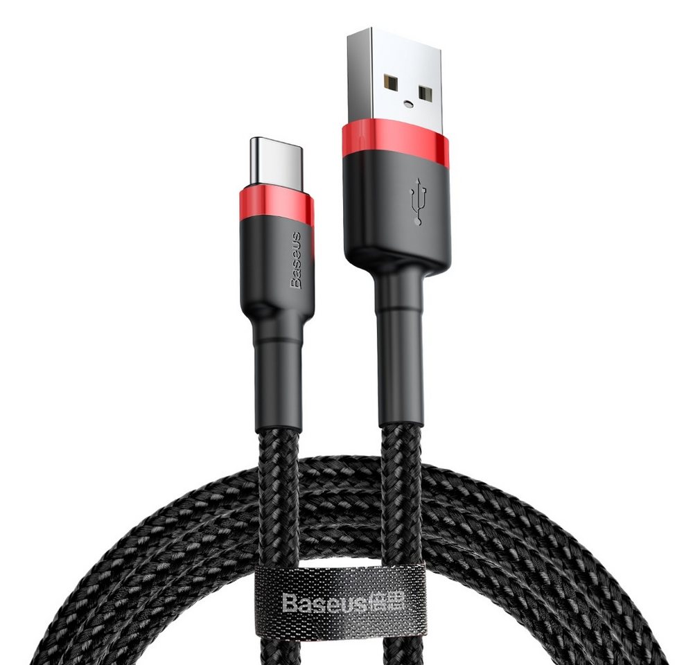 Baseus Kabel mit Nylon geflochtenes Ladekabel USB / USB-C QC3.0 3A 1M USB-Kabel von Baseus