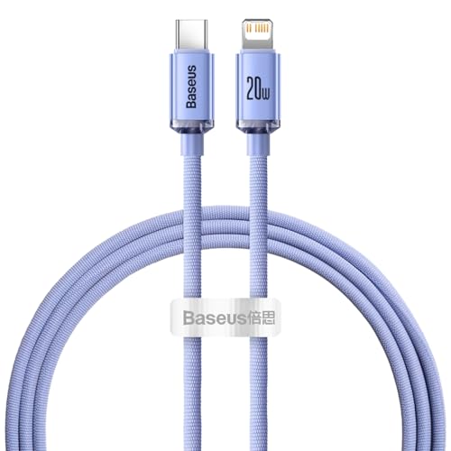 Baseus Kristall Glanz USB-C zu Lightening Kabel PD 20W 120cm - Lila von Baseus