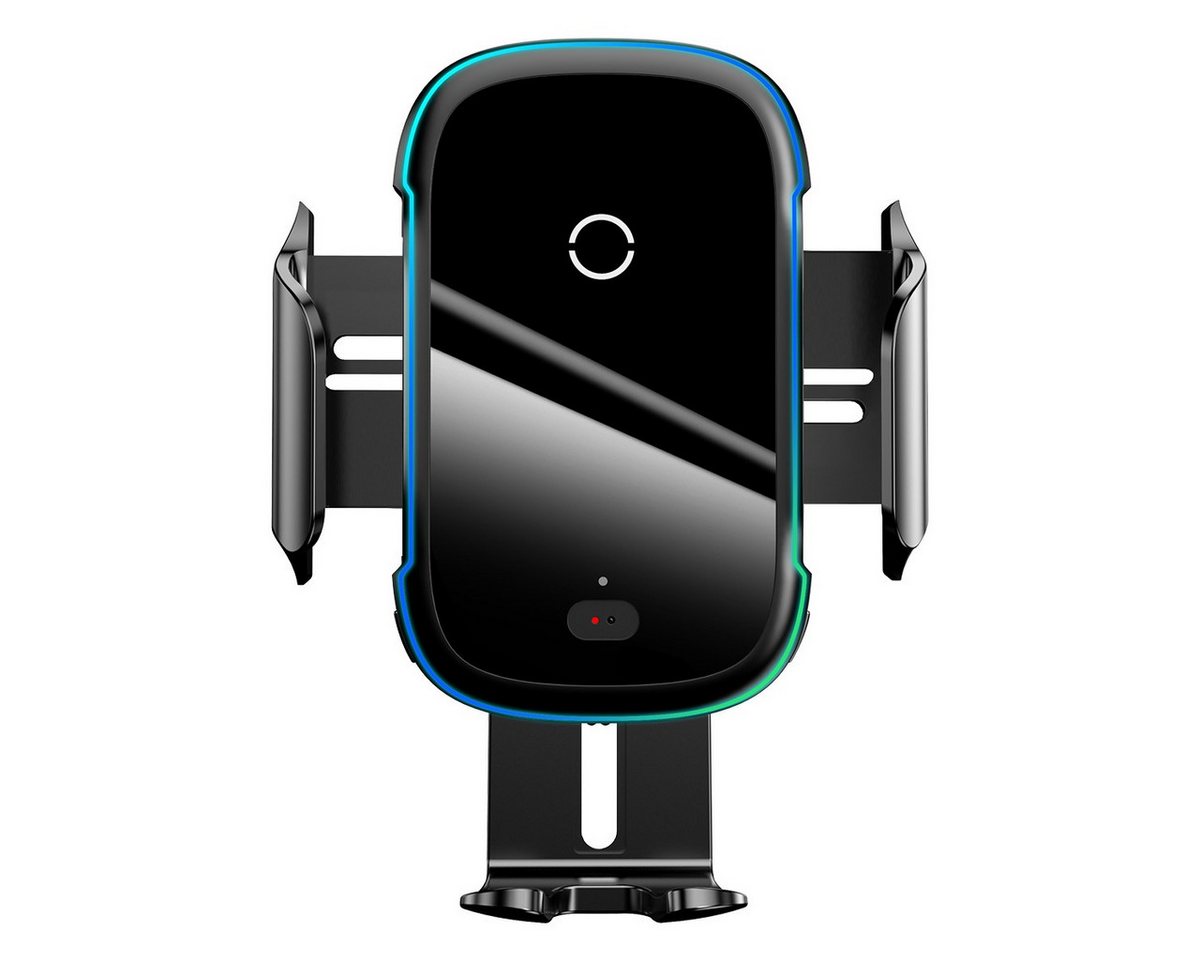 Baseus Leichter Elektrischer Handyhalterung Auto Lüftung Smartphone Induktions-Ladegerät (Kabelloses Ladegerät (15W Super Schnellladung) Schwarz) von Baseus