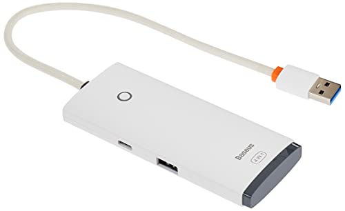 Baseus Lite Series Hub 4in1 USB auf 4X USB 3.0, 25 cm (weiß) von Baseus
