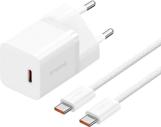 Baseus P10110902213-01 USB-C GaN5 mini 30W Netzladegerät Weiß (P10110902213-00) von Baseus