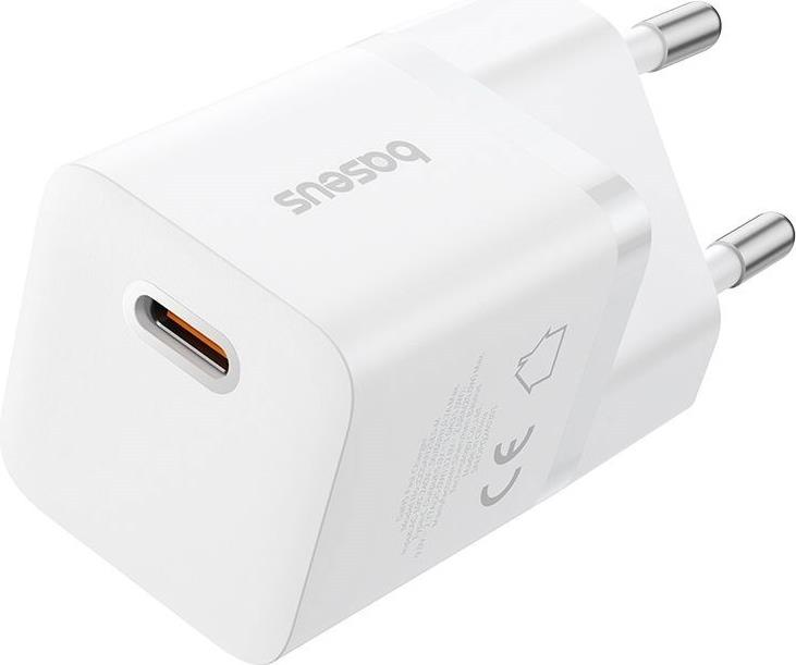 Baseus P10110909213-00 USB-C GaN5 mini 25W Netzladegerät Weiß (P10110909213-00) von Baseus